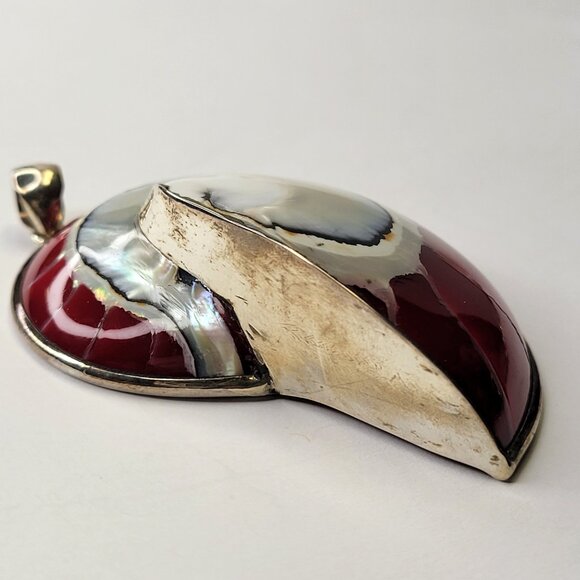 Mens Statement Nautilus Shell Pendant Sterling Silver 925 - Picture 10 of 16